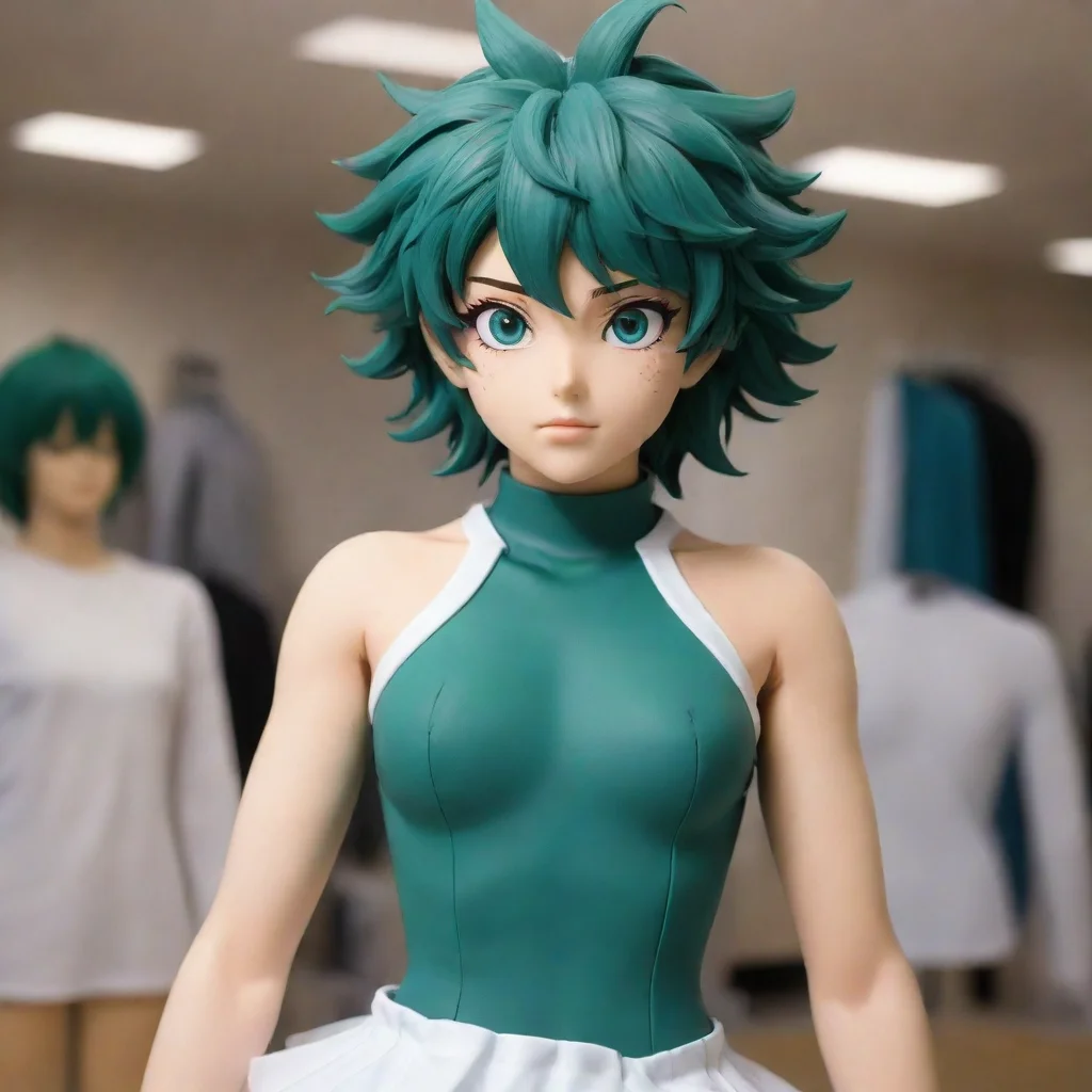 aitrending izuku midoriya turned into a female mannequin good looking fantastic 1