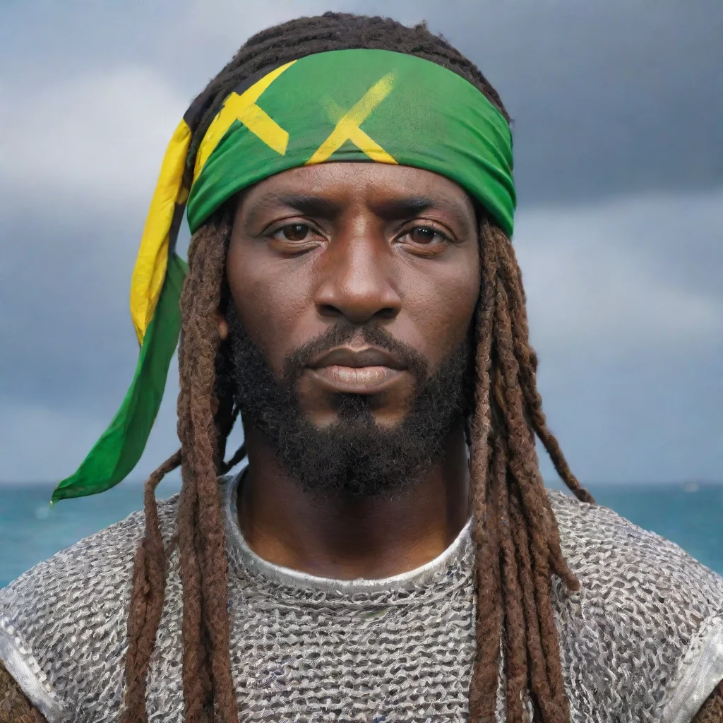 aitrending jamaican pirate wearing chainmail coif good looking fantastic 1