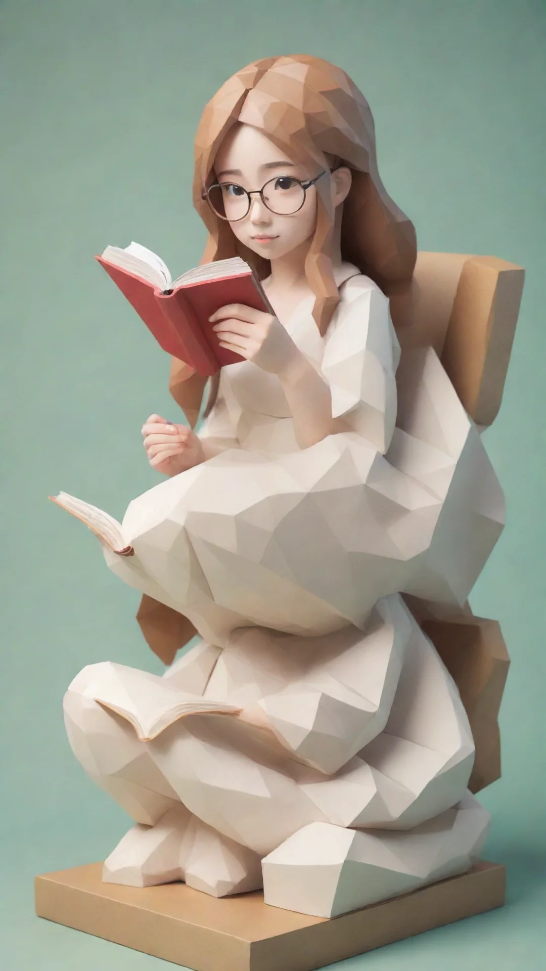 aitrending japanese line art low poly bookworm good looking fantastic 1 hdtall