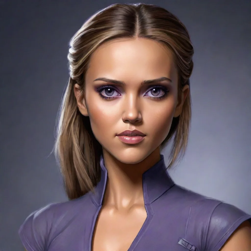 aitrending jessica alba in star wars clone wars art style with purple eyes good looking fantastic 1
