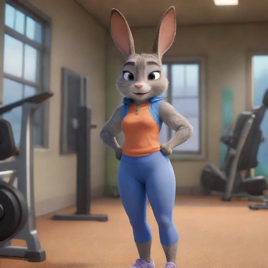 aitrending judy hopps wears leggings in the gym good looking fantastic 1