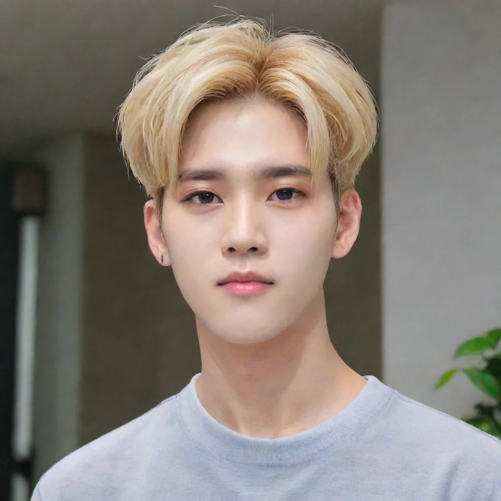 trending kang yeosang with blonde hair good looking fantastic 1