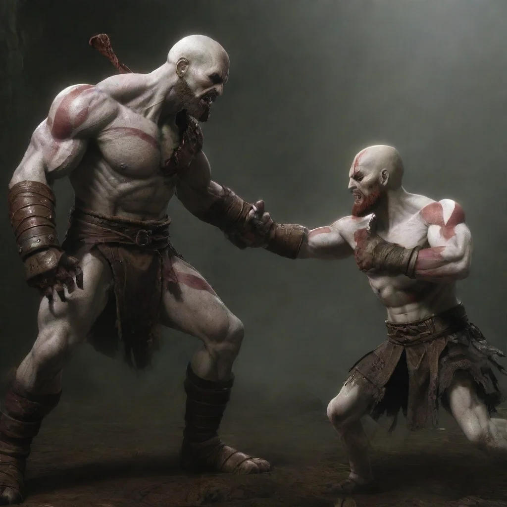 aitrending kratos fighting springtrap good looking fantastic 1