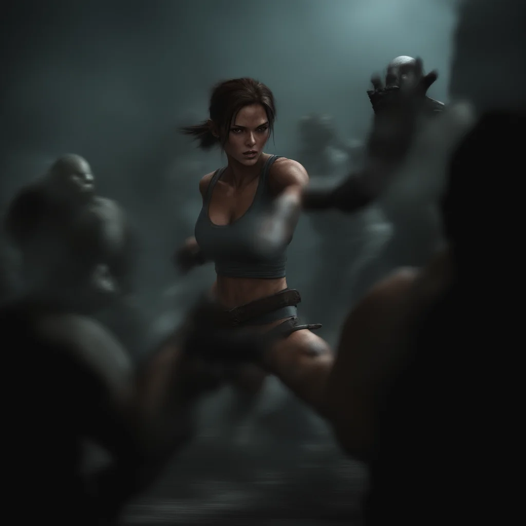 aitrending lara croft fights with orcs good looking fantastic 1