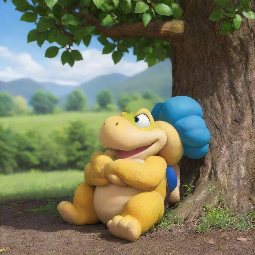 trending larry koopa sitting under a tree good looking fantastic 1