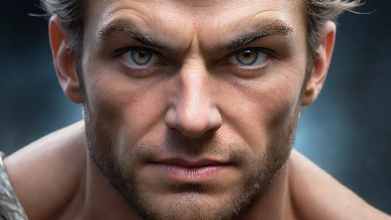 trending life force champion heroic character energetic wonderful fantasy character humble kind close up face eyes clear wow masculine man good looking fantastic 1 widescreen
