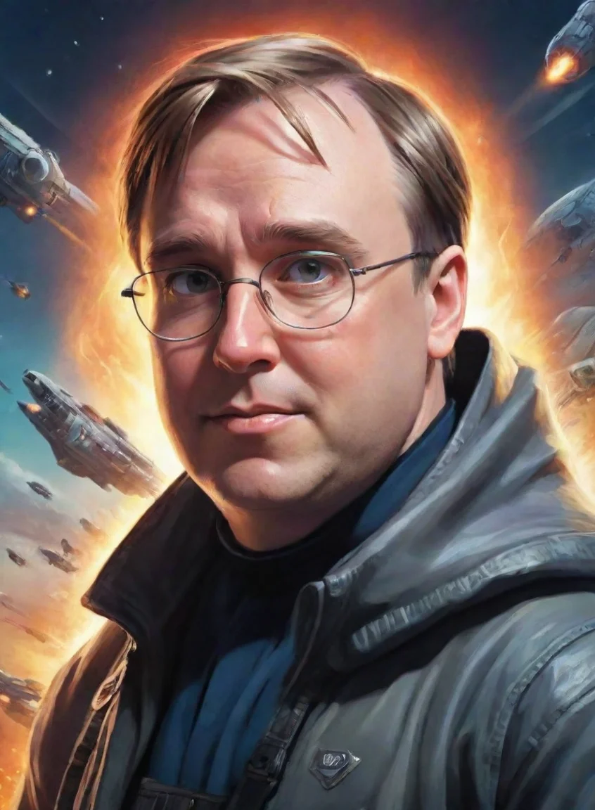 aitrending linus torvalds hd stylized film poster styled epic sci fi shoot hero art good looking fantastic 1 portrait43