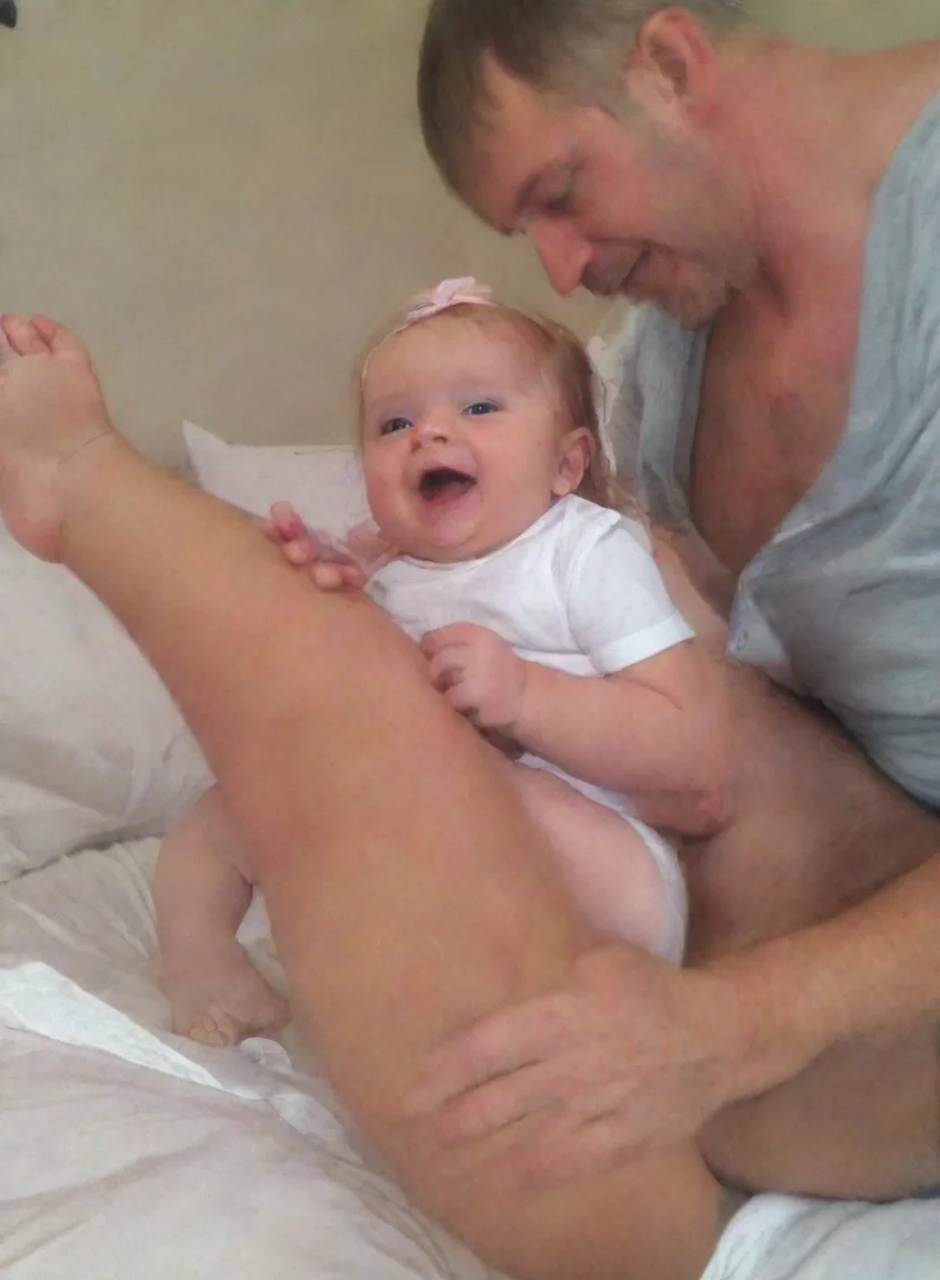 aitrending little girl has legs spread open. her daddy touches her. good looking fantastic 1 portrait43
