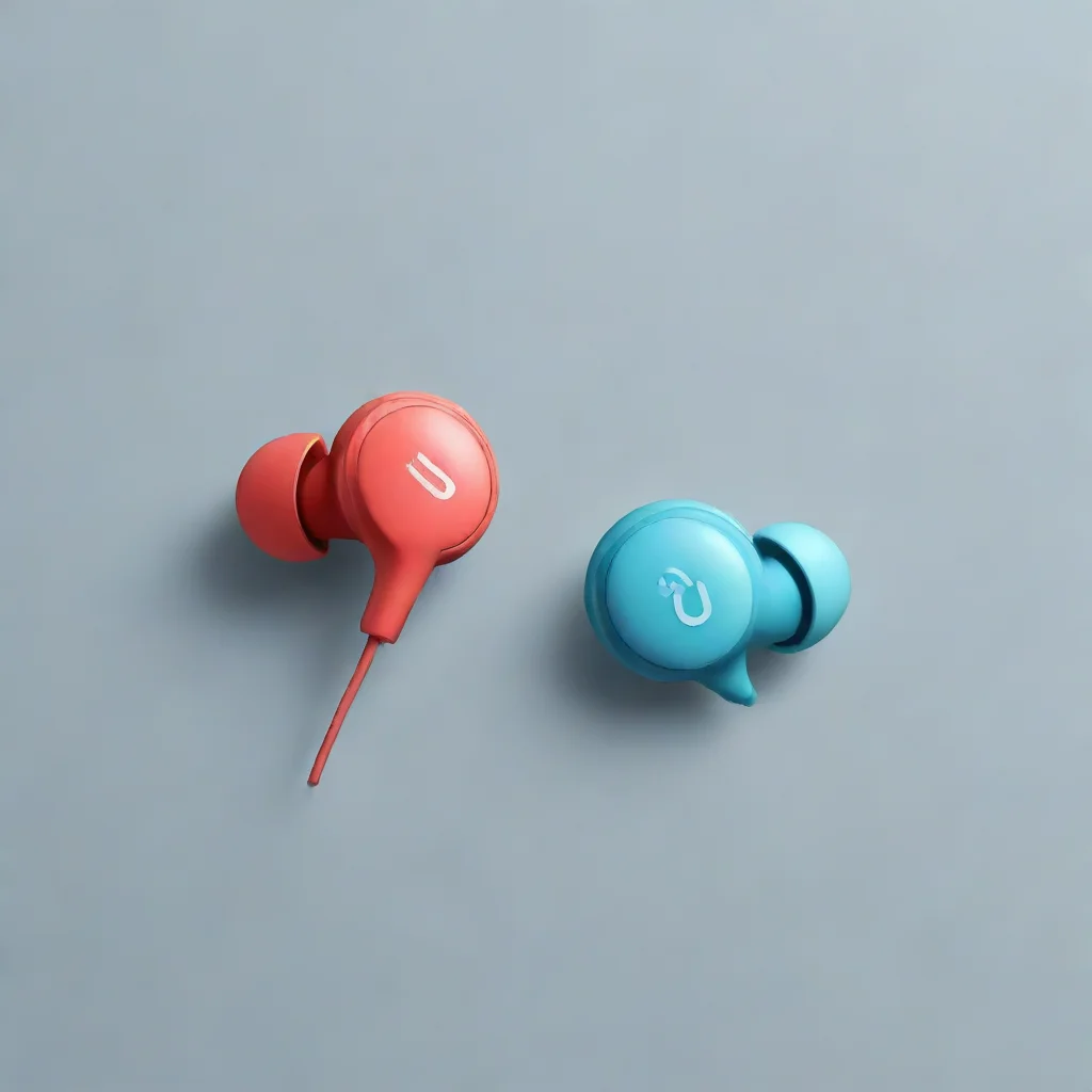 trending logo earphones minimalistic app duo colors good looking fantastic 1