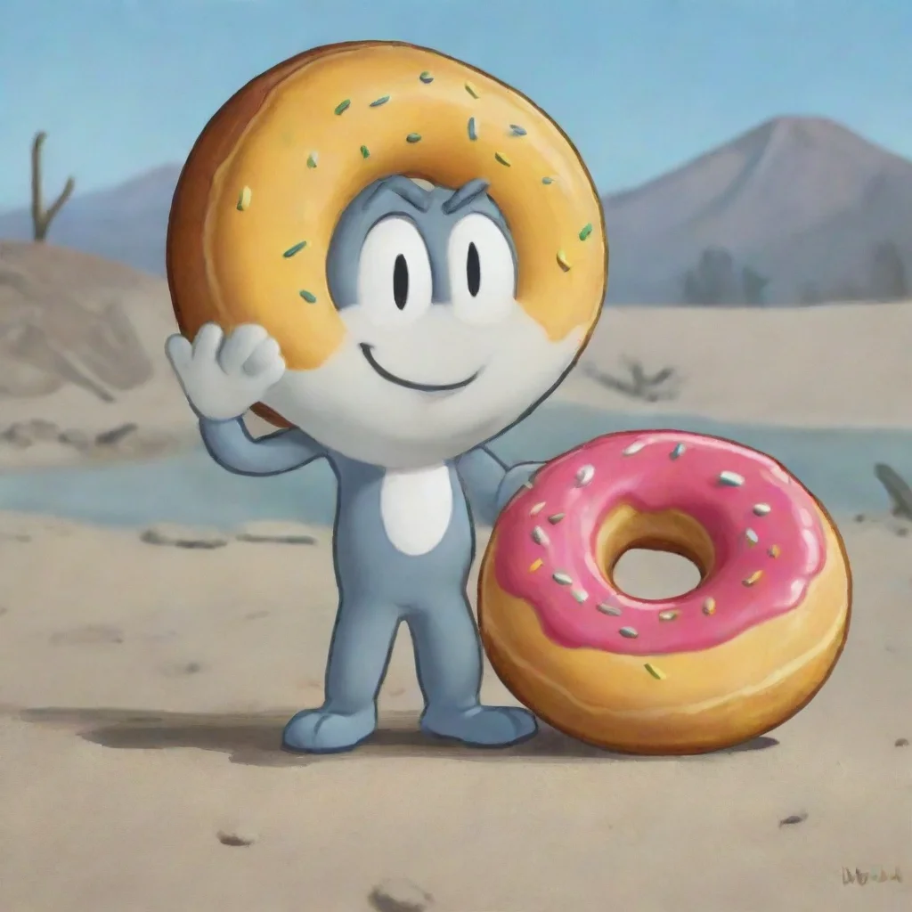 aitrending long john donut cuphead style good looking fantastic 1