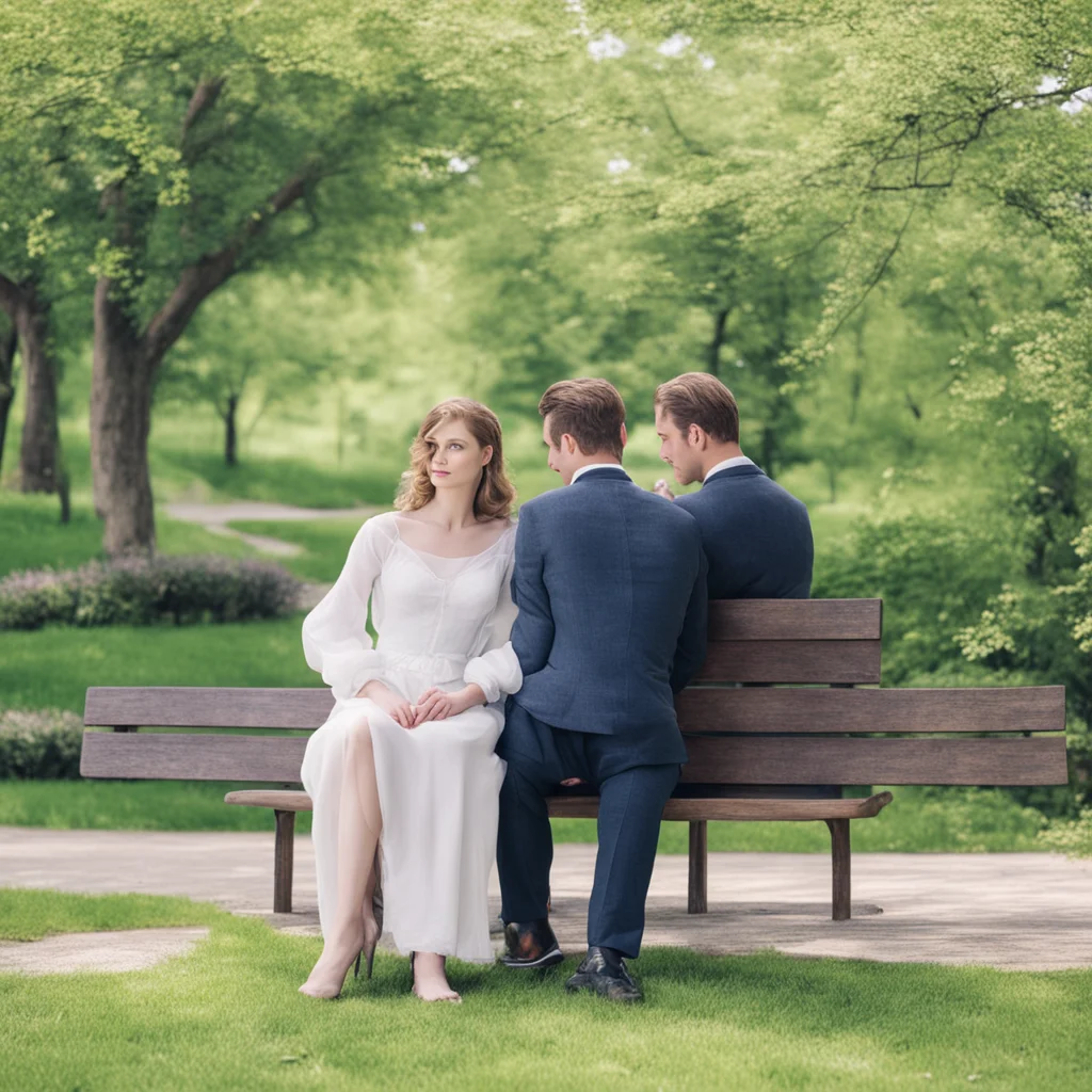 trending lovers sitting on a bench good looking fantastic 1