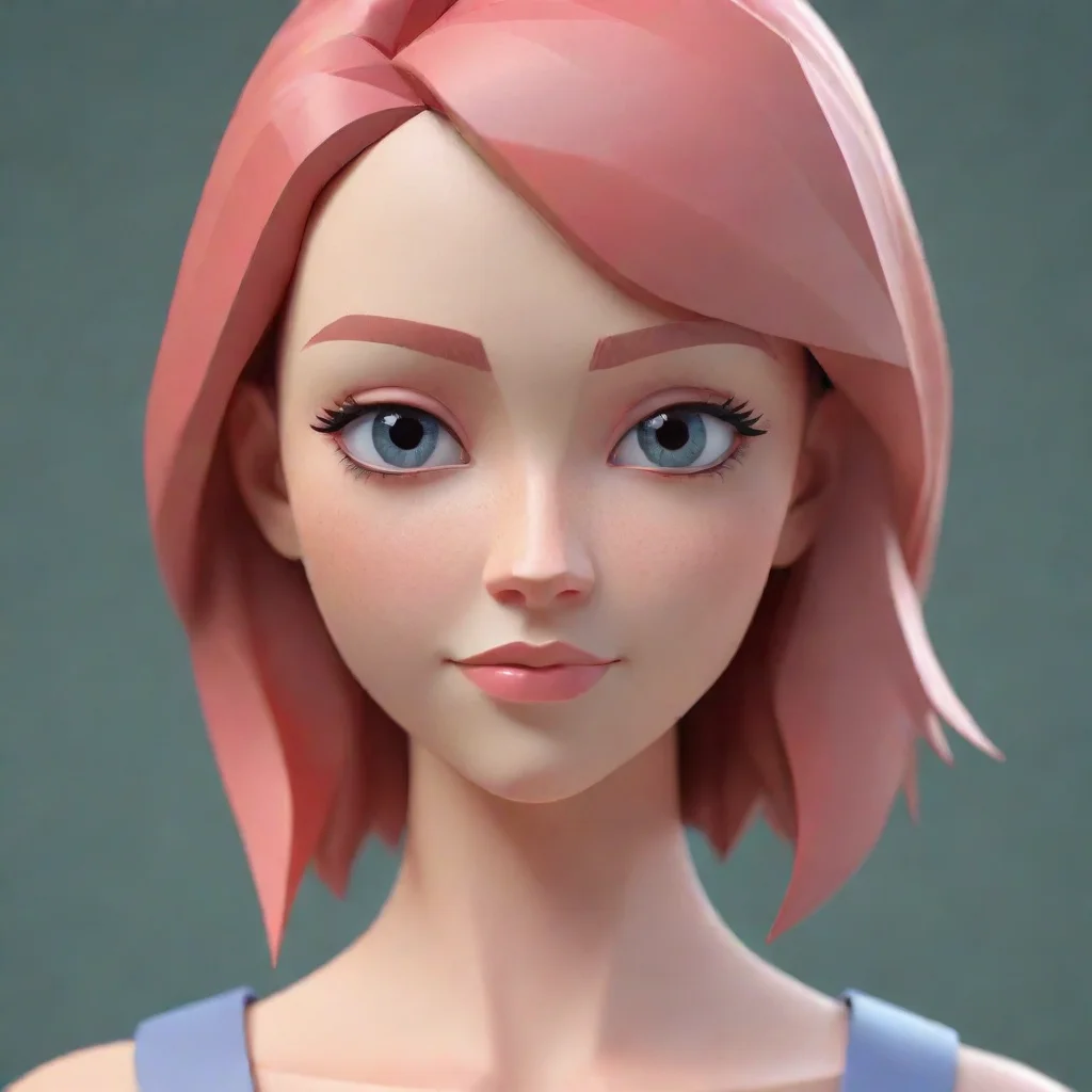 trending lowpoly girl good looking fantastic 1