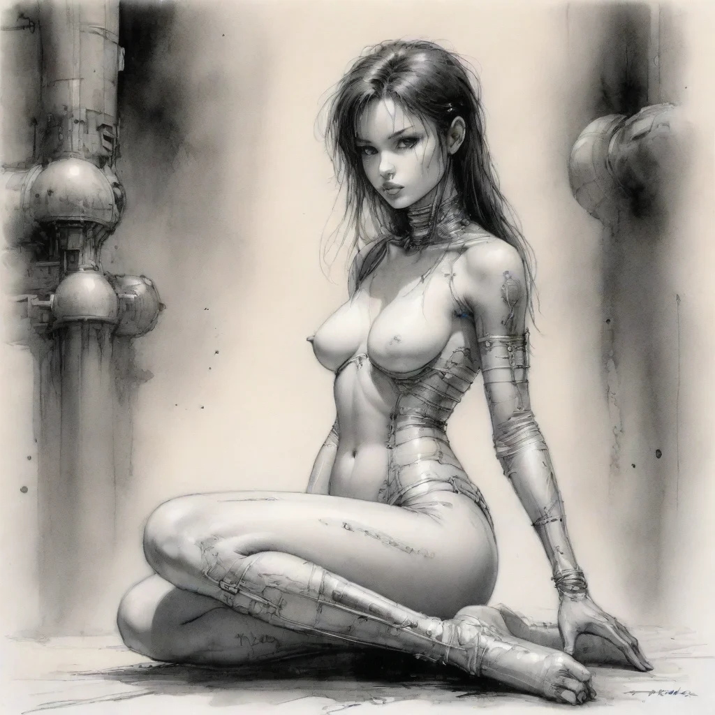aitrending luis royo spacegirl sitting ink good looking fantastic 1