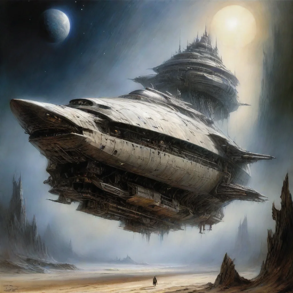 aitrending luis royo spaceship good looking fantastic 1