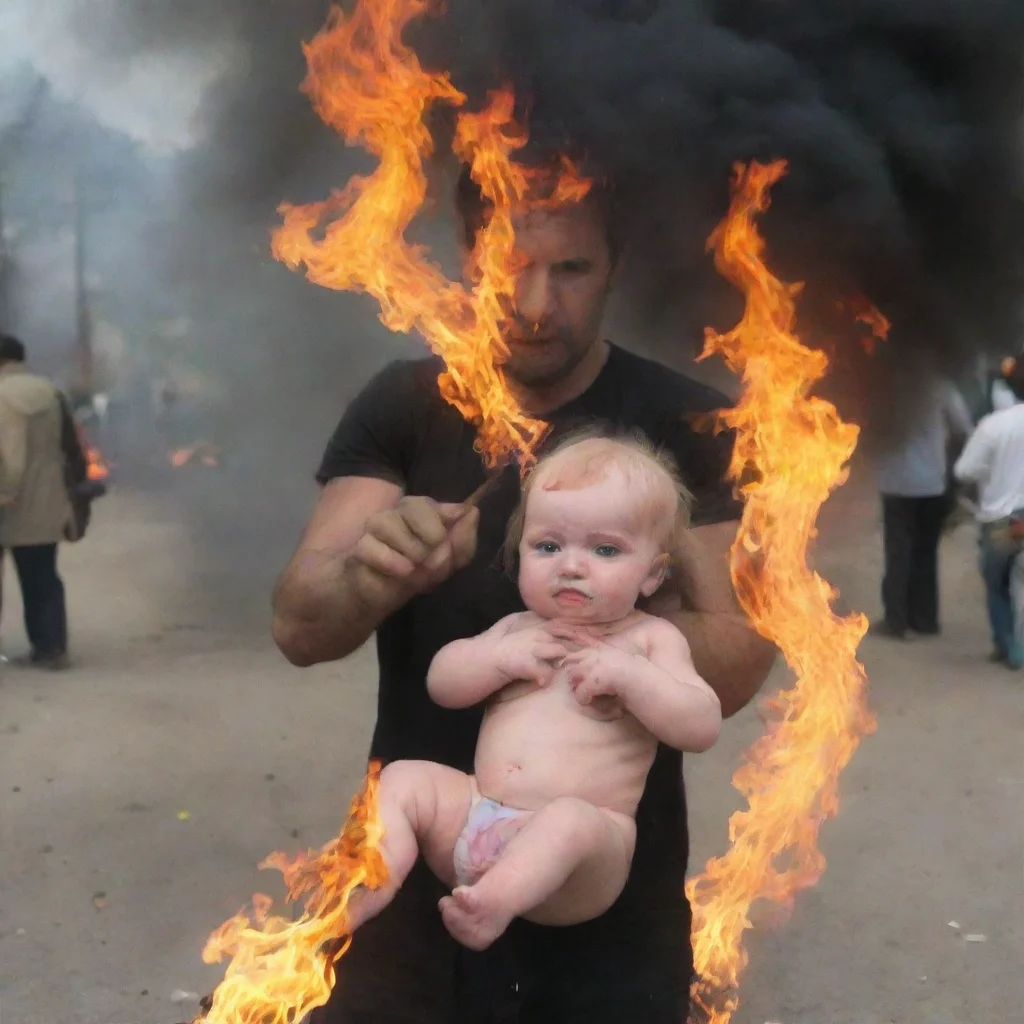 trending man burning a baby good looking fantastic 1