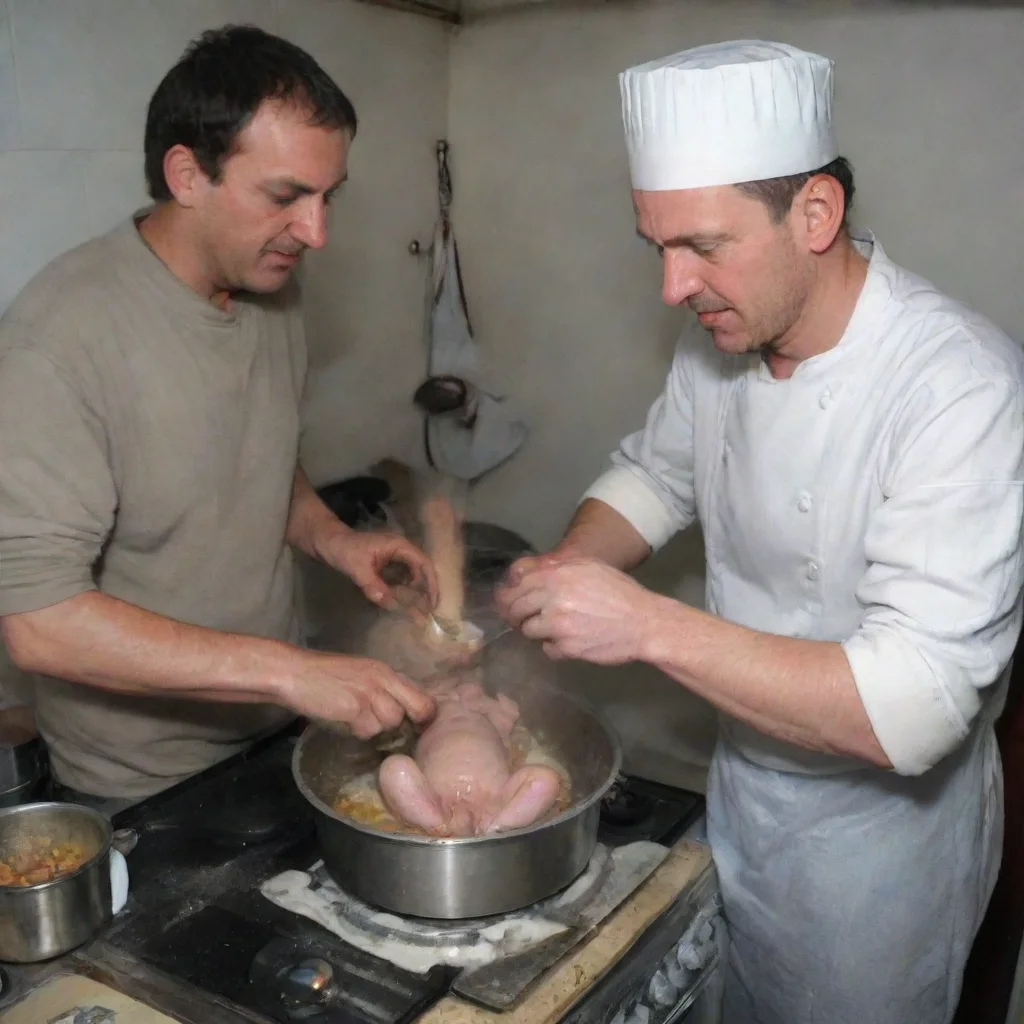 aitrending man cooking a newborn baby in a pot on a cooker good looking fantastic 1