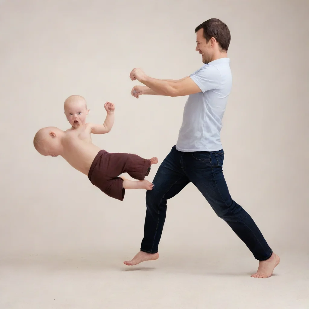 trending man kicking a baby good looking fantastic 1