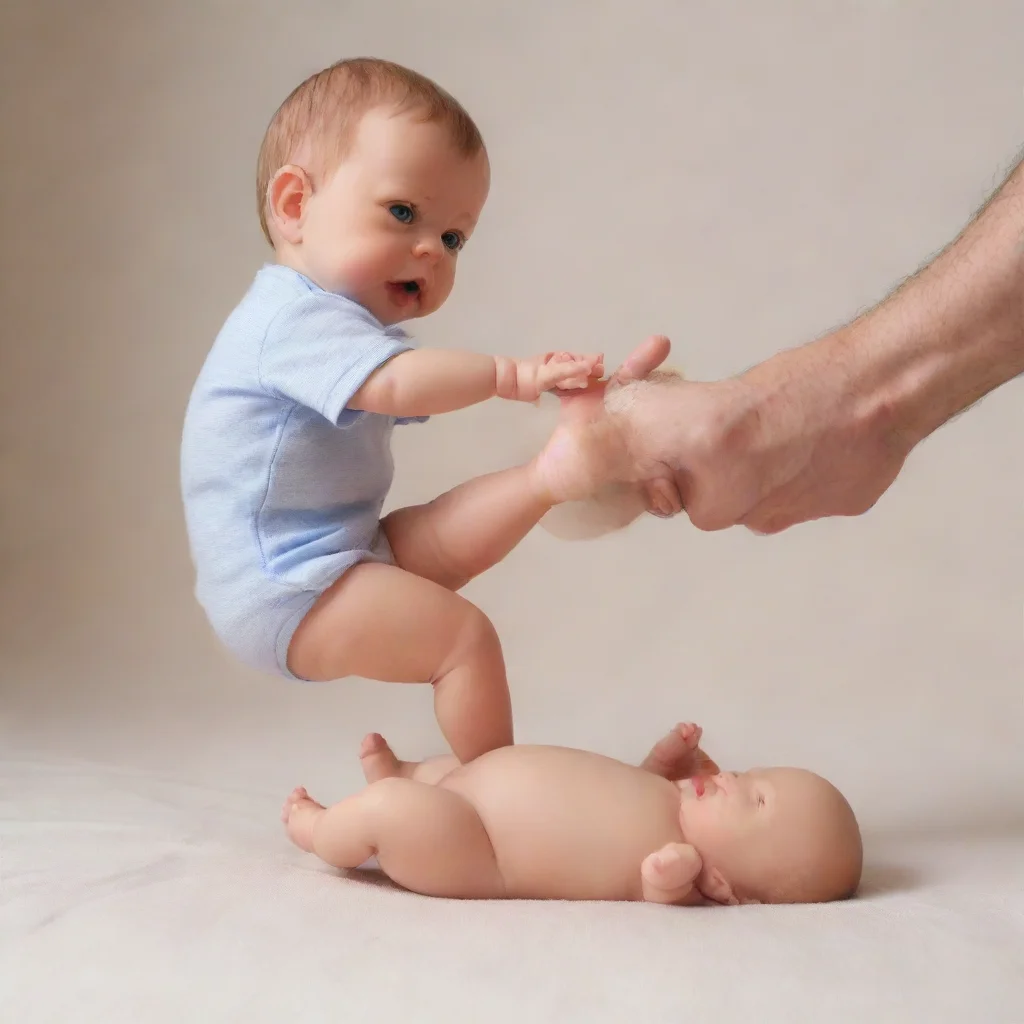 trending man kicking a newborn baby doll good looking fantastic 1