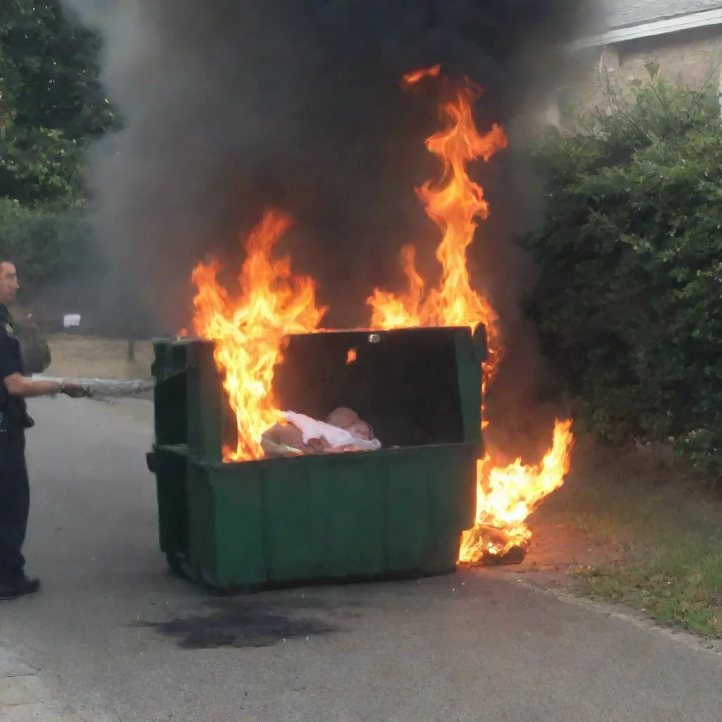 trending man putting newborn baby in a dumpster on fire good looking fantastic 1