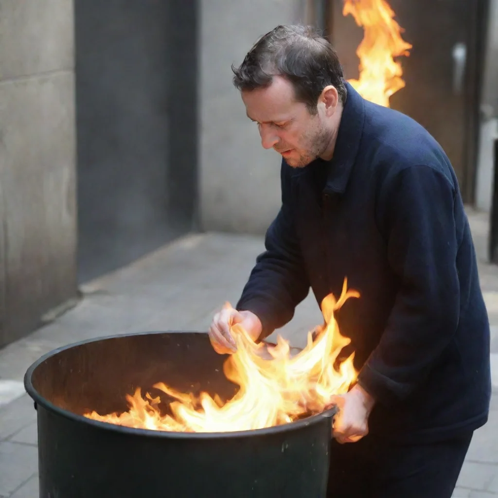 aitrending man putting newborn baby in the bin on fire good looking fantastic 1