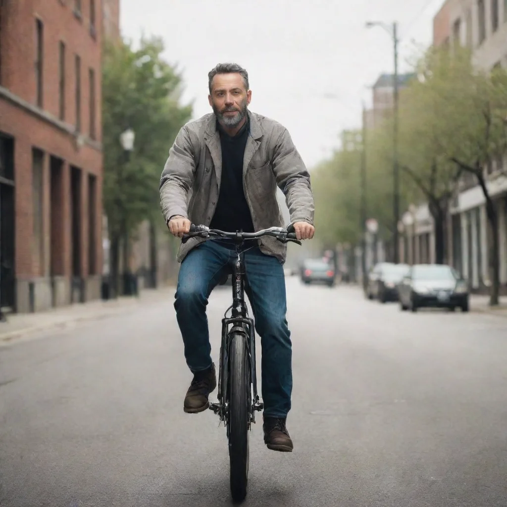 aitrending man riding bike good looking fantastic 1