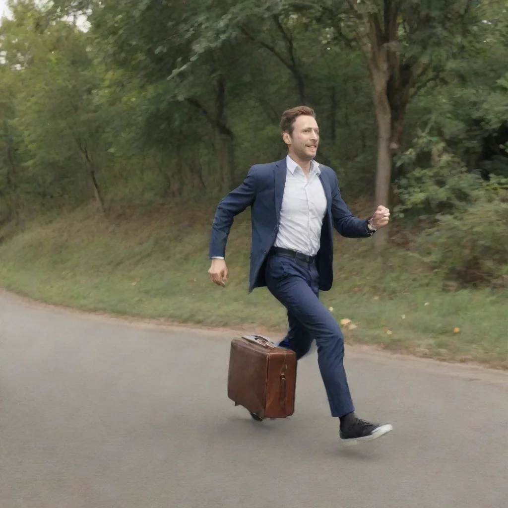 trending man running with suitcase good looking fantastic 1