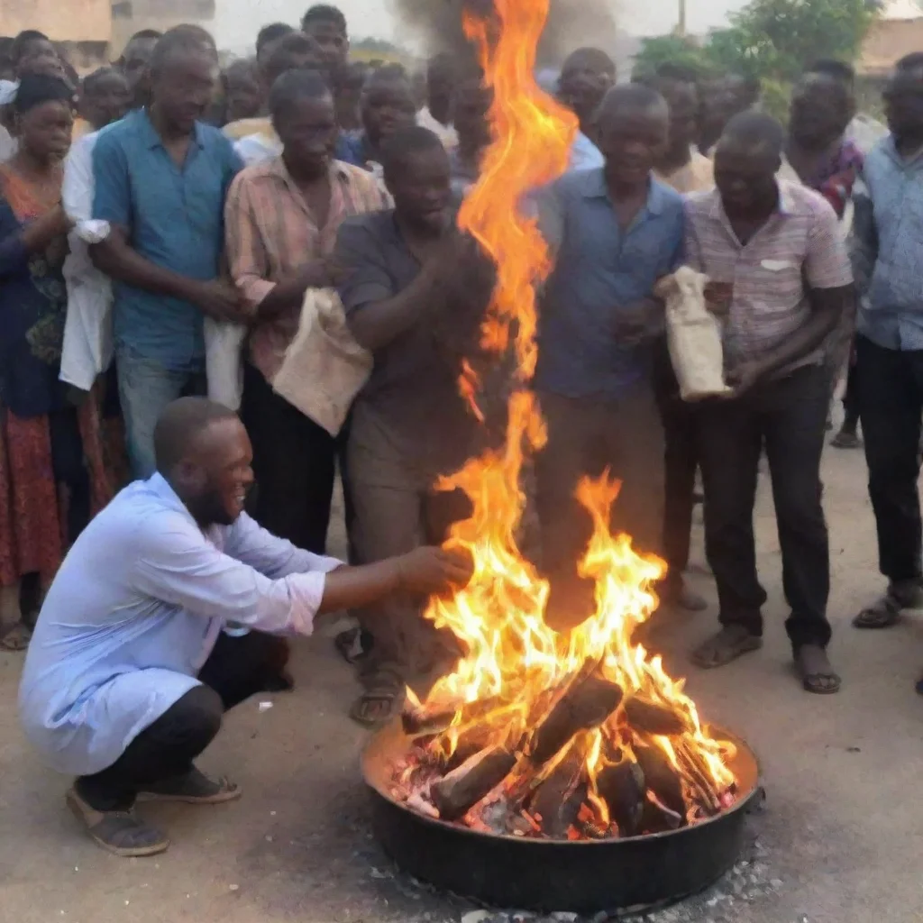 trending man sacrifices newborn baby on a fire while other people laugh good looking fantastic 1