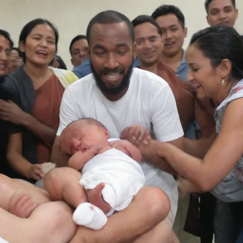 trending man sacrifices newborn baby while other people laugh good looking fantastic 1