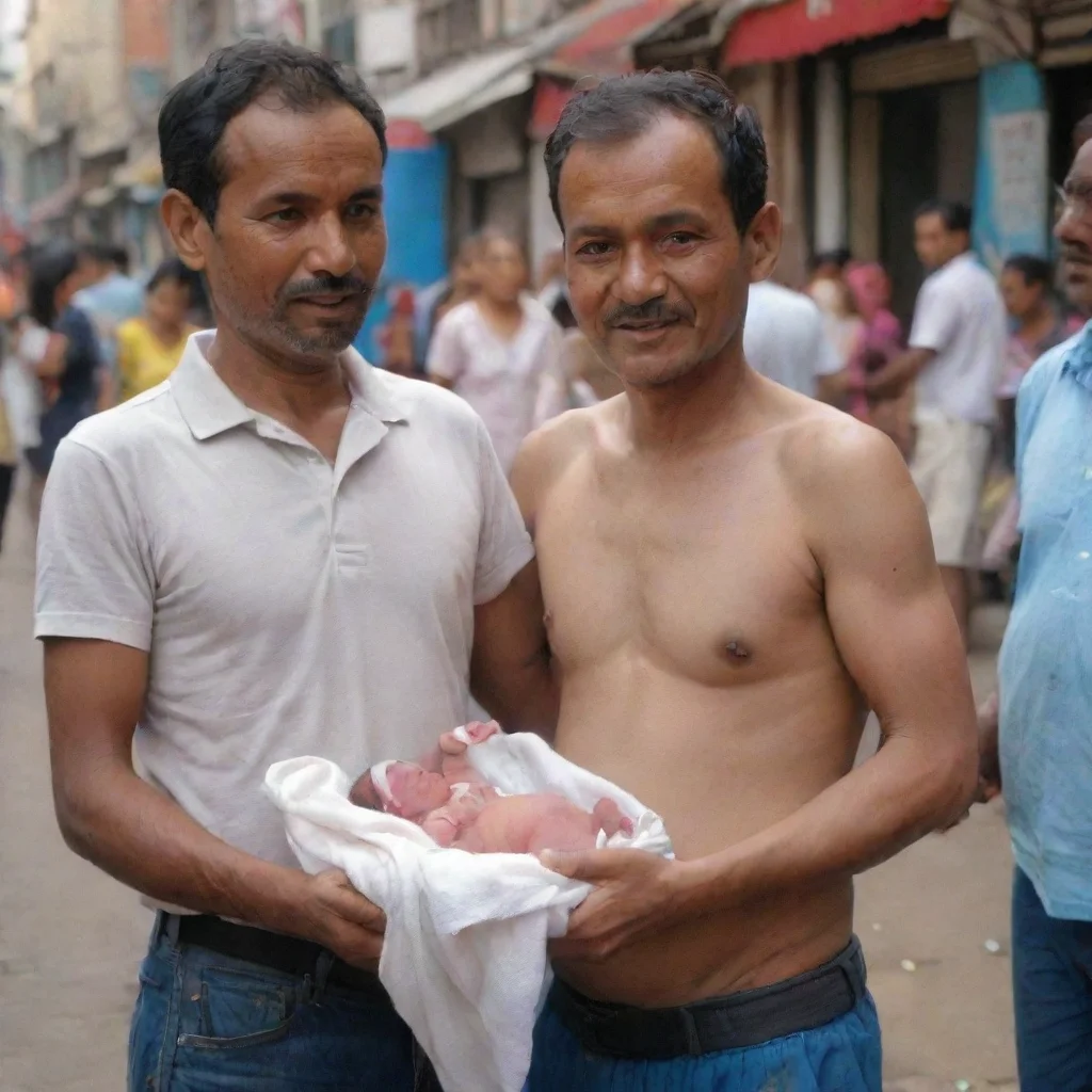 trending man selling a newborn baby good looking fantastic 1