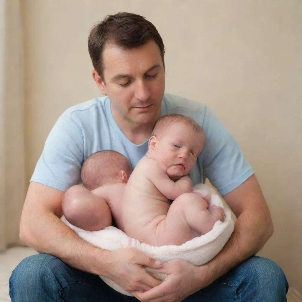 trending man sitting on newborn baby good looking fantastic 1