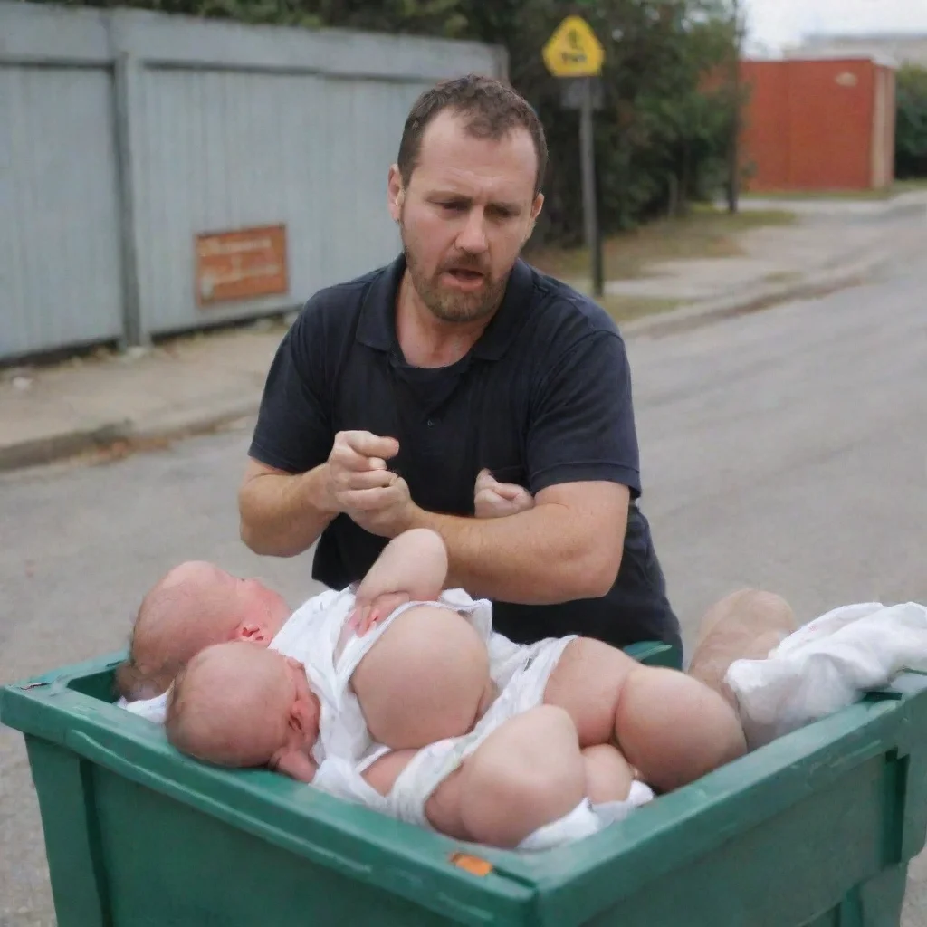 aitrending man throwing newborn babies in the dumpster good looking fantastic 1