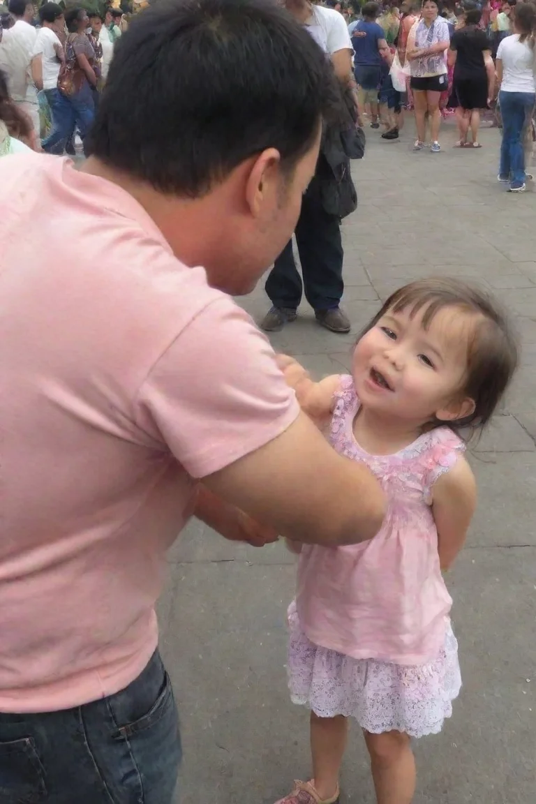 aitrending man touches a little girl inappropriately  good looking fantastic 1 portrait