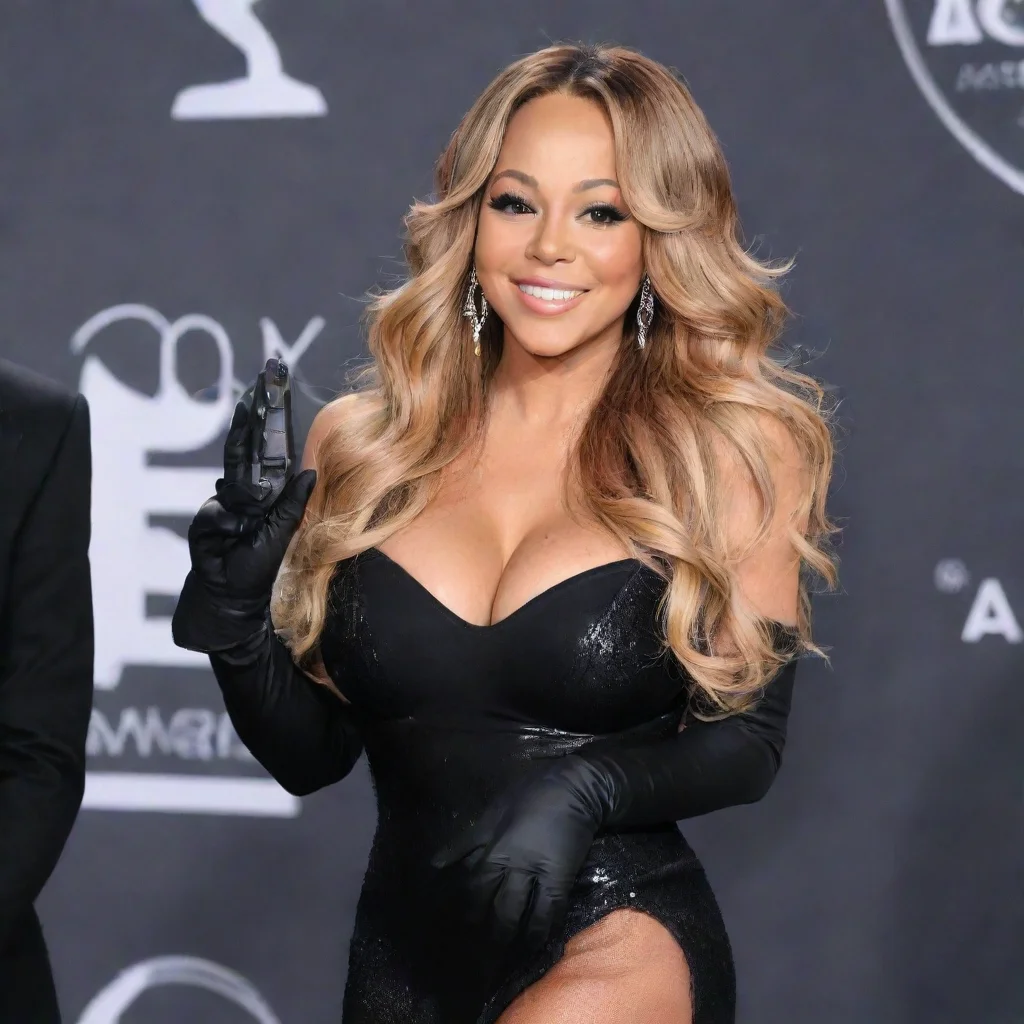 trending mariah carey smiling at the bet awards  with black gloves and gun shooting  mayonnaise good looking fantastic 1