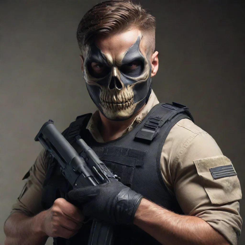 aitrending masculine handsome military man skull masked man guns hd good looking fantastic 1