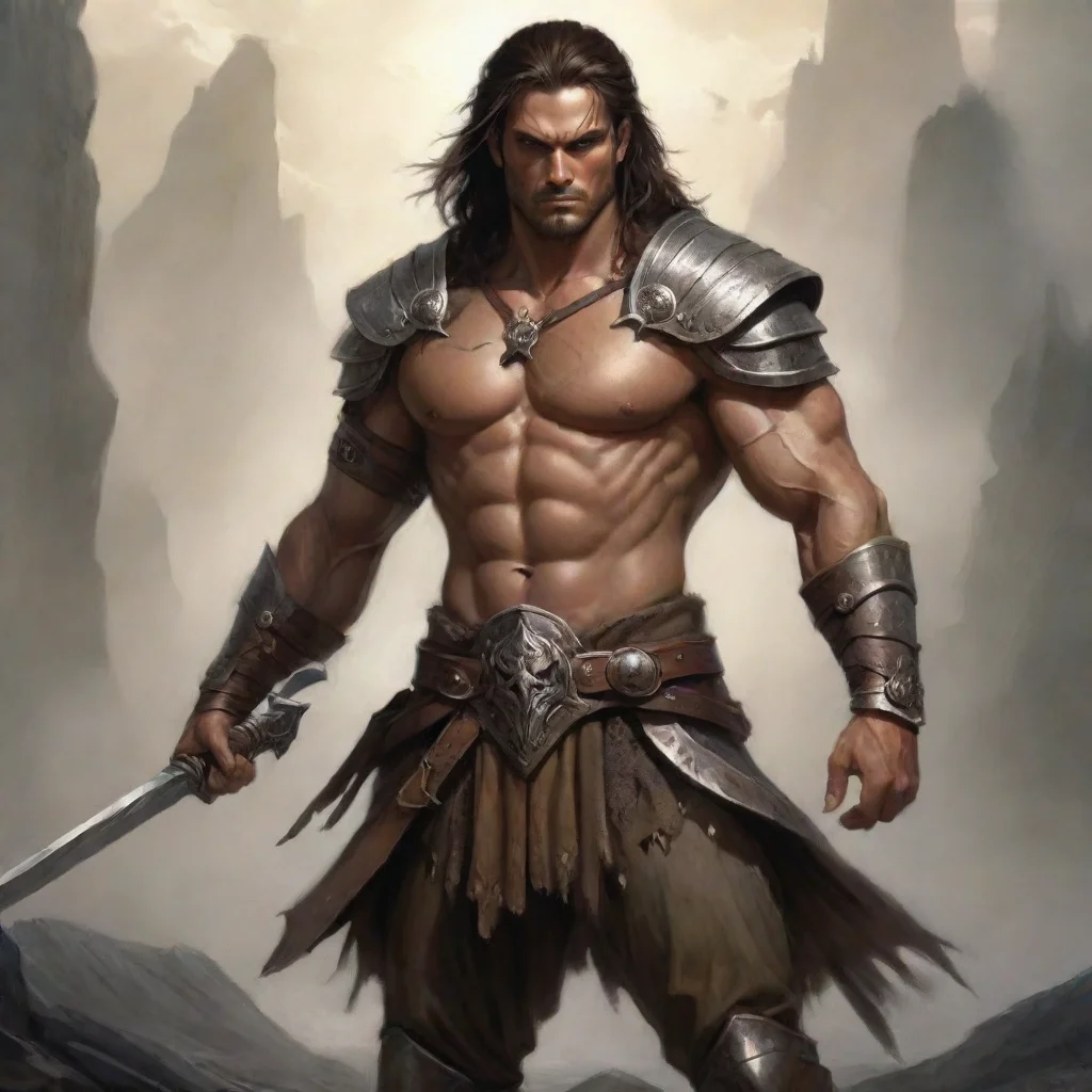 aitrending masculine warrior hd art detailed world fantasy good looking fantastic 1