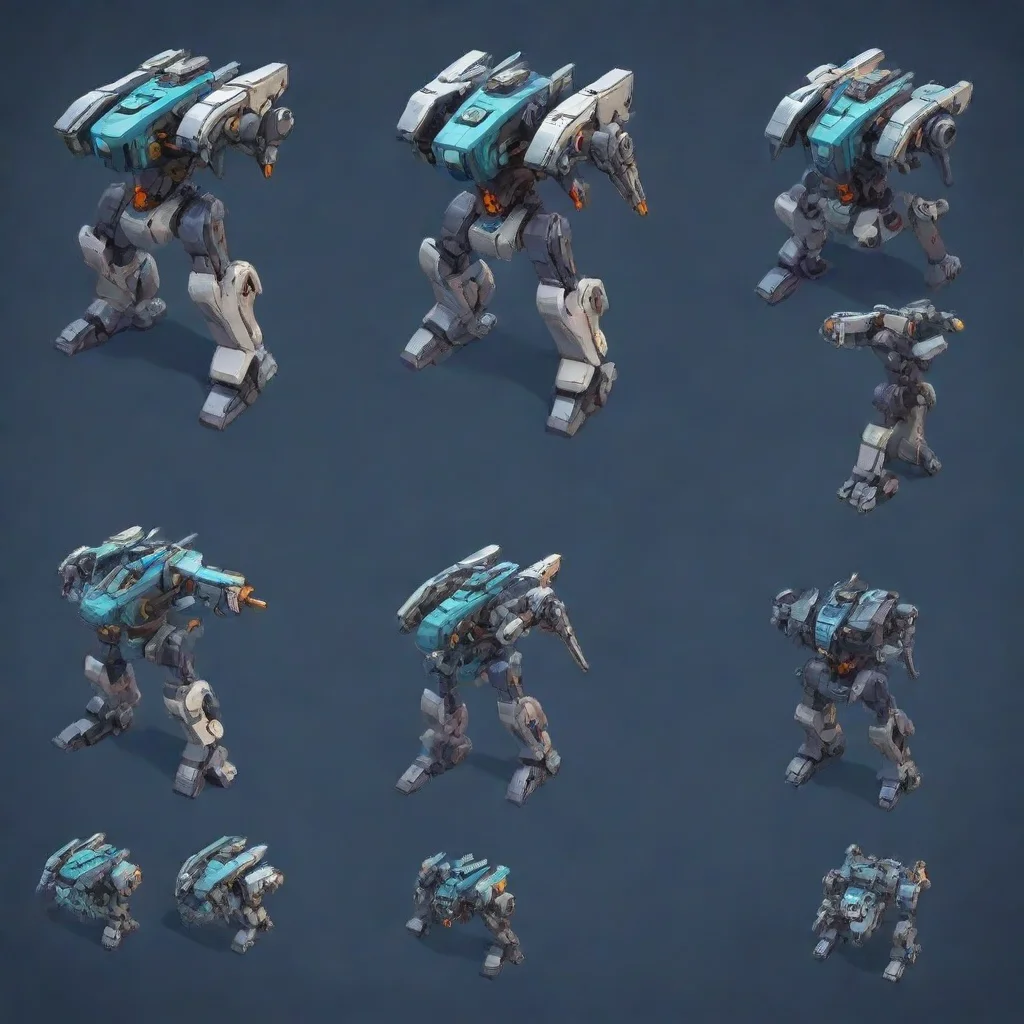 trending mecha isometric apritesheet good looking fantastic 1