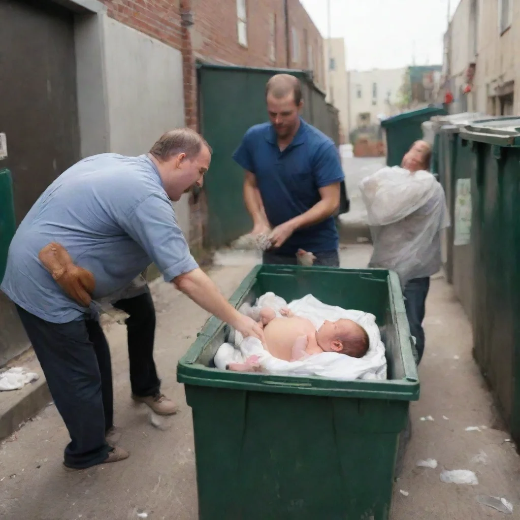 aitrending men throwing a newborn baby in the dumpster good looking fantastic 1