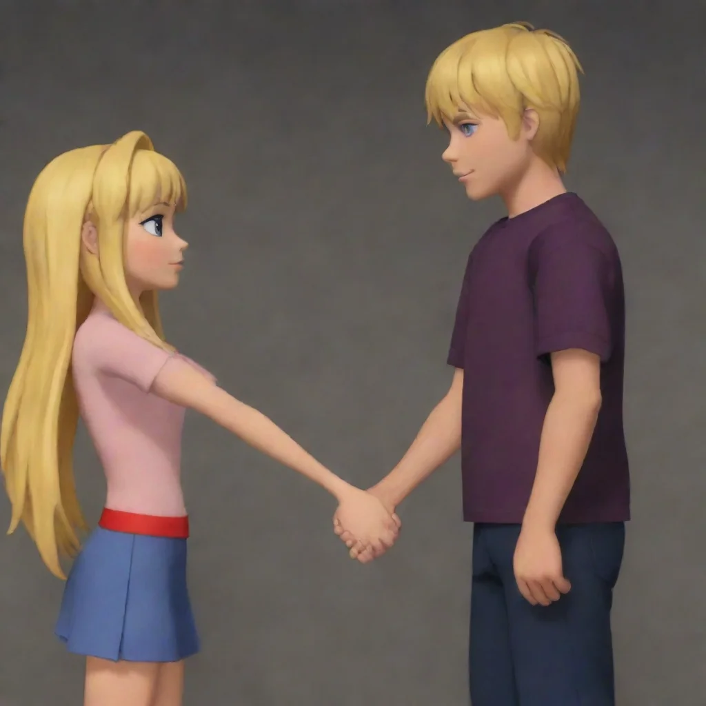 aitrending michael afton and a blonde girl holding hands good looking fantastic 1