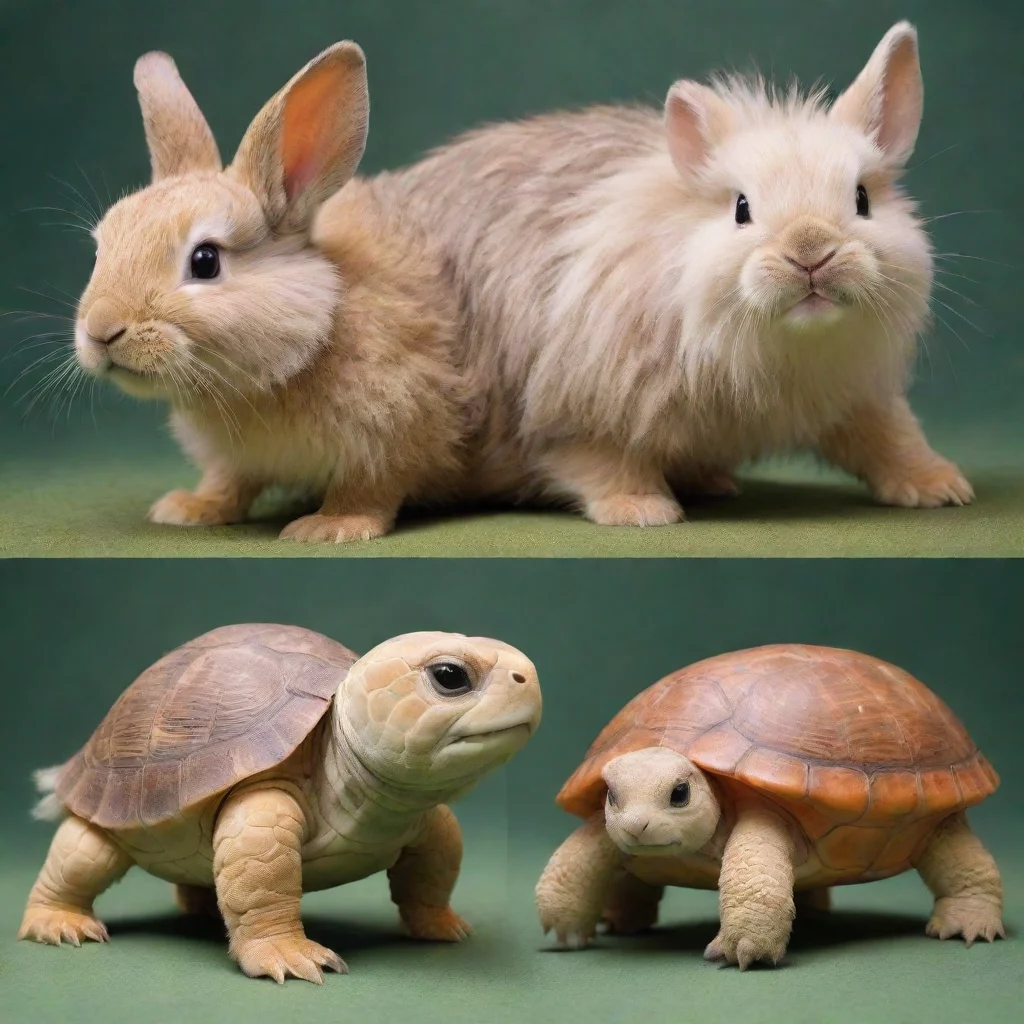 trending mix of rabbit lion and turtle good looking fantastic 1