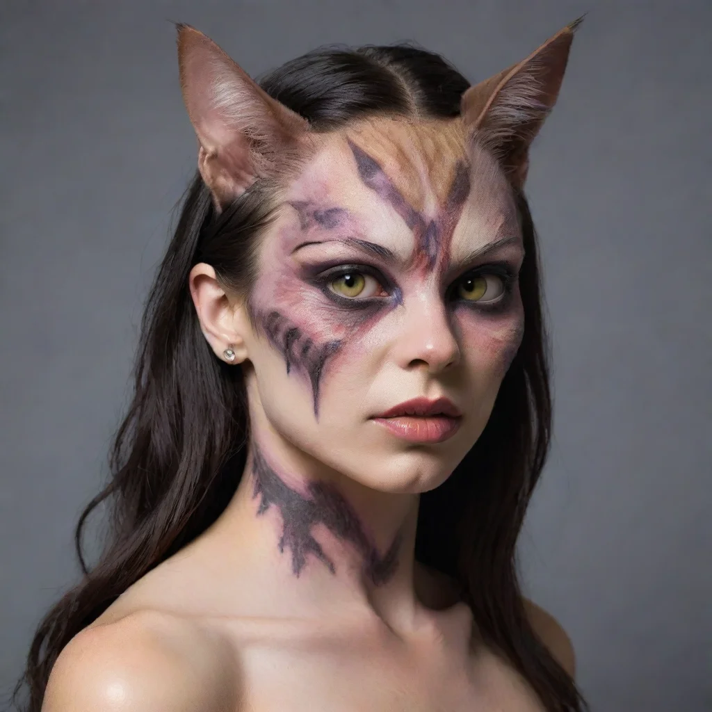 trending mutated half cat half woman good looking fantastic 1