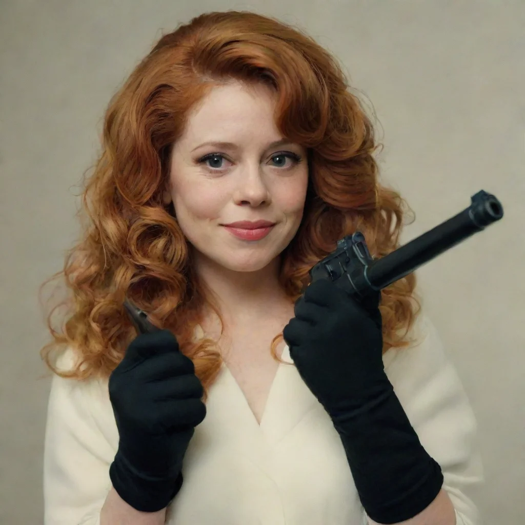aitrending natasha lyonne as nadia vulvokov from russian doll smiling with black gloves and gun hd good looking fantastic 1