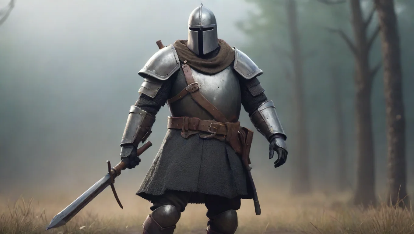 aitrending ned kelly armored rider on hoarseback with musket epic cinematic armored knight with gun realistic cartoon stylized artstation good looking fantastic 1 widescreen
