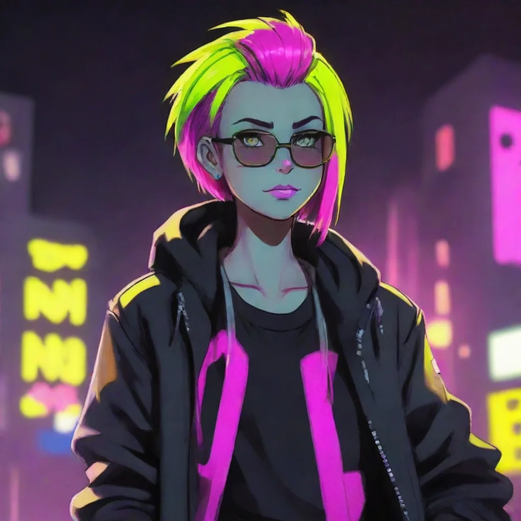 aitrending neon punk of kris from undertale good looking fantastic 1