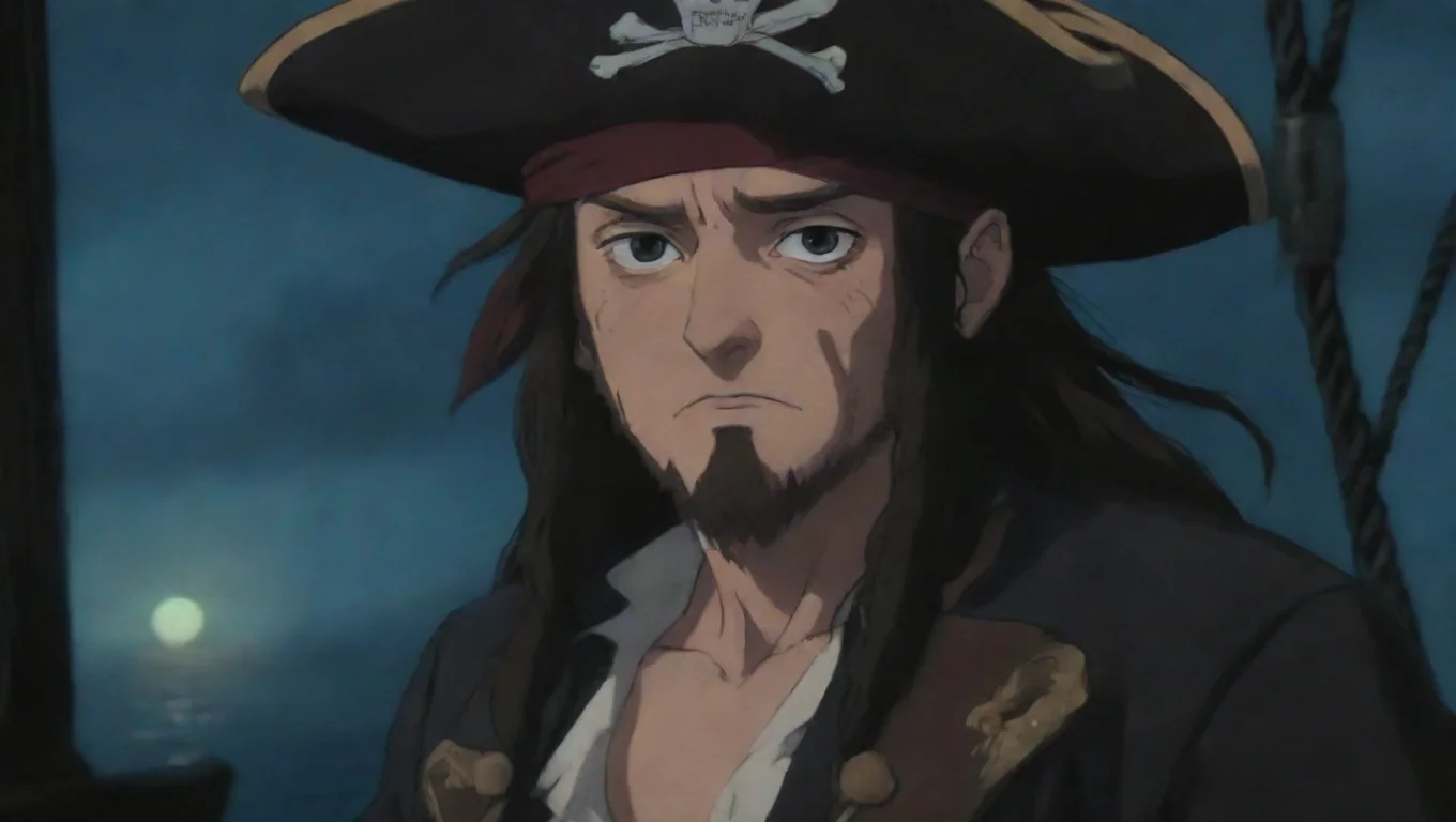 aitrending nervous pirate talking to captain hd ghibli anime aesthetic dark horror 1800 vibe pirates ruthless good looking fantastic 1 widescreen
