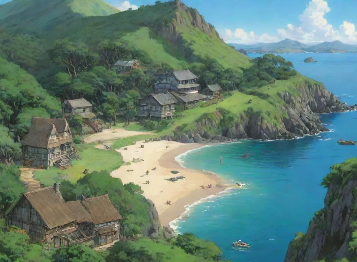 trending new zealand bay of islands ghibli anime art islands detailed environment good looking fantastic 1 landscape43