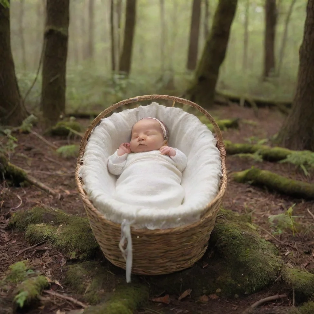 trending newborn baby in a moses basket left in the woods good looking fantastic 1