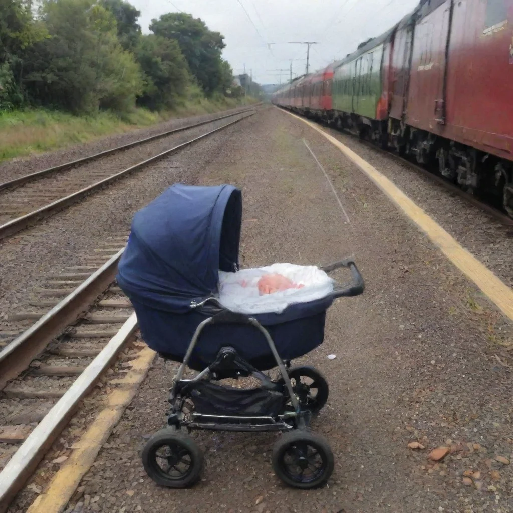 aitrending newborn baby in a pram hit by a train good looking fantastic 1