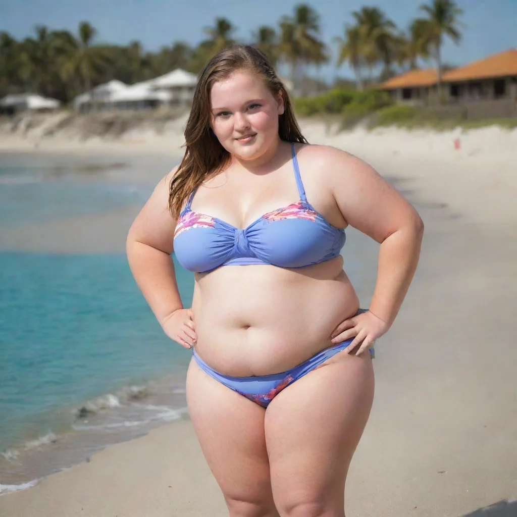 trending obese young girl in bikini good looking fantastic 1