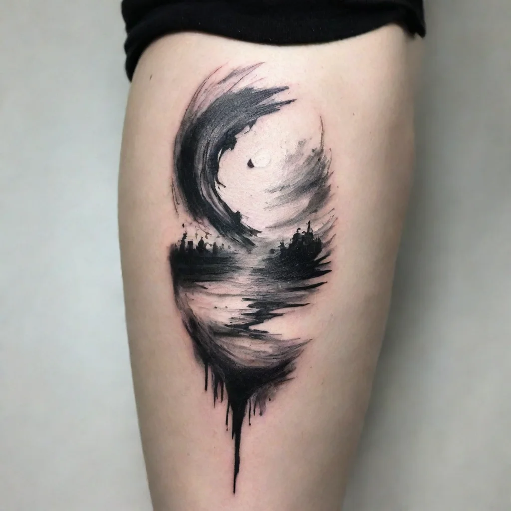trending oil strokes fine line black and white tattoo good looking fantastic 1