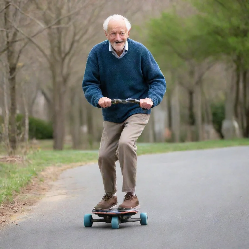 trending old man riding a ripstick good looking fantastic 1